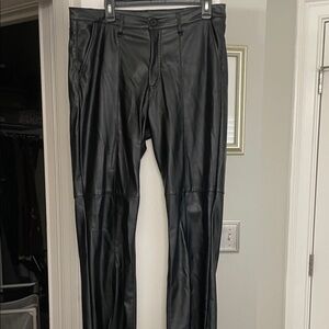 Kut Black Faux Leather Pants / in perfect condition m
